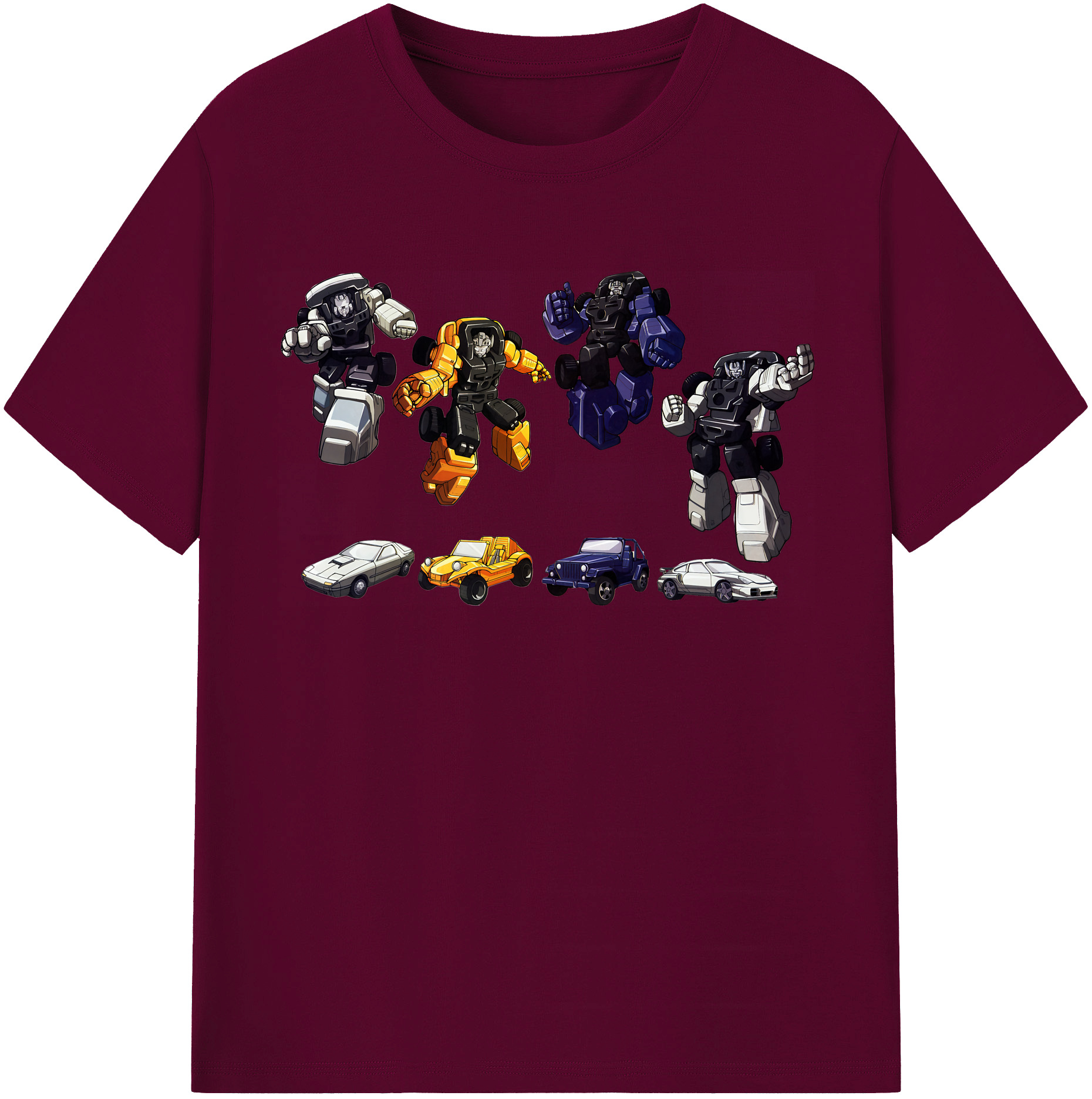 （画像用） Transformers トランスフォーマー レディースカジュアルプリントTシャツ（綿100％）